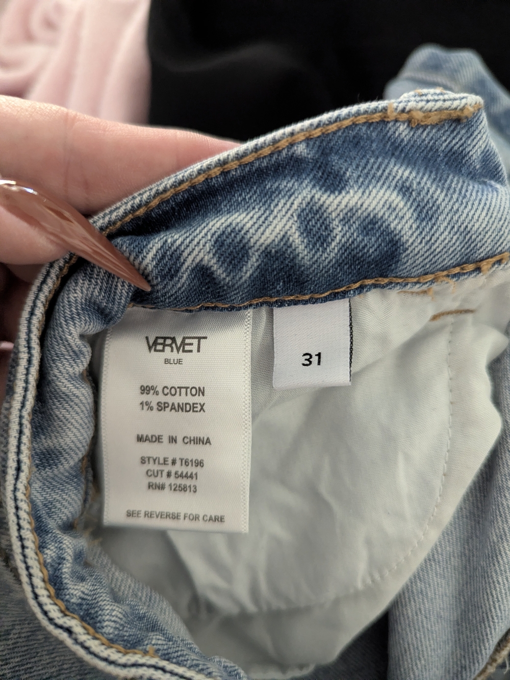 Light Blue Women's Wide-Leg Distressed Jeans - Picture 3 of 3